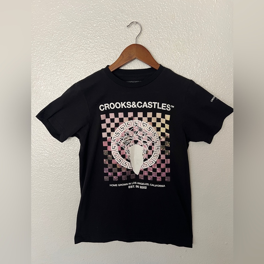 Crooks & Castles Black and White Kids Tee